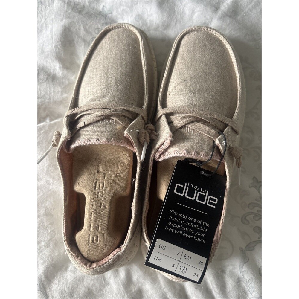 Hey Dude Wendy Dusty Inca Womens Lightweight Slip On Casual Comfortable Shoes 7